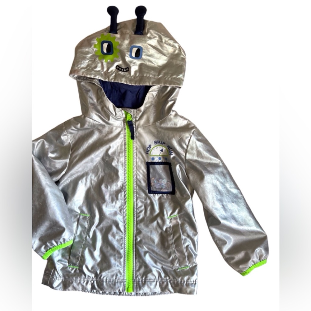 Toddler Water Resistant Jacket Silver